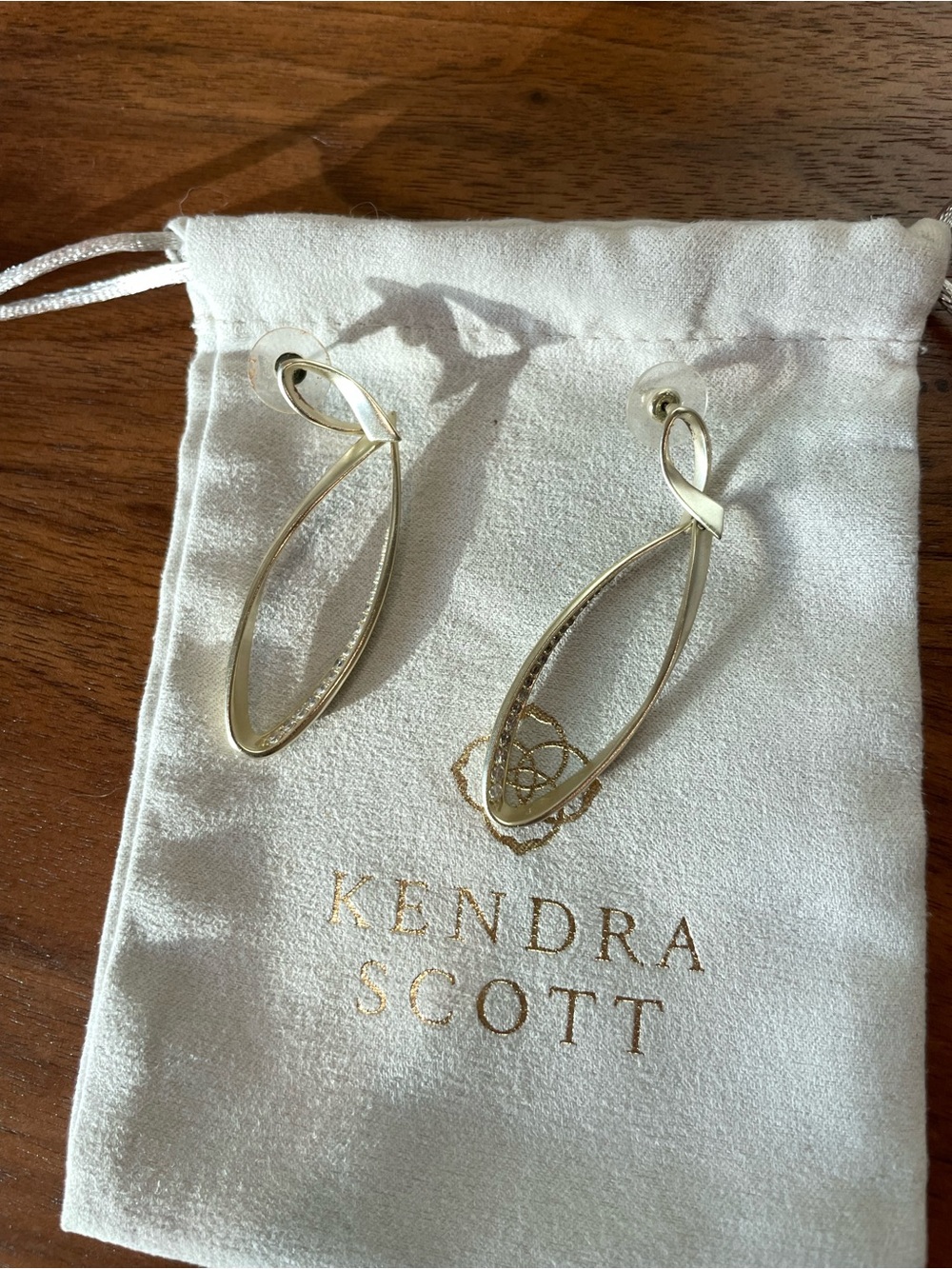 Kendra Scott Gold Drop Loop Earrings
